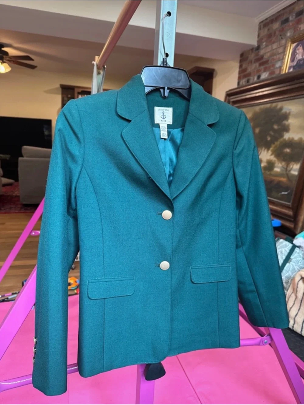 Lands End girls light blazer sz 10